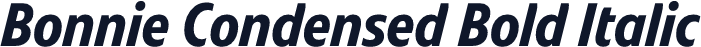 Bonnie Condensed Bold Italic