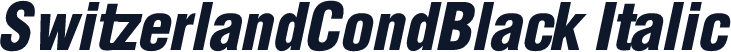 SwitzerlandCondBlack Italic