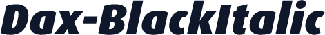 Dax-BlackItalic