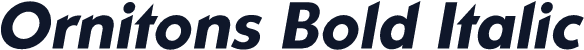 Ornitons Bold Italic