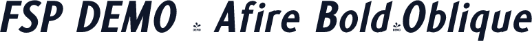 FSP DEMO - Afire Bold-Oblique