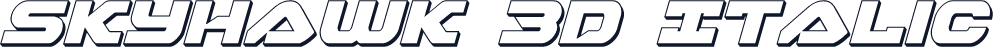Skyhawk 3D Italic