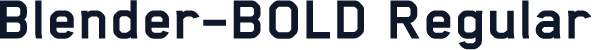 Blender-BOLD Regular