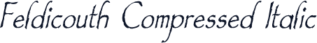 Feldicouth Compressed Italic