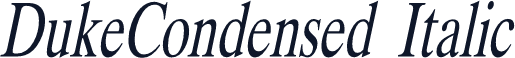 DukeCondensed  Italic