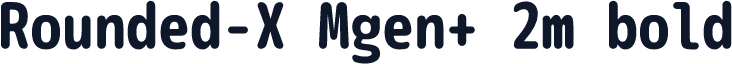 Rounded-X Mgen+ 2m bold