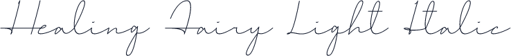 Healing Fairy Light Italic