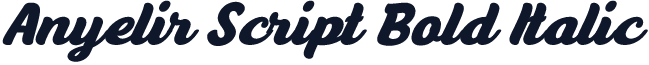 Anyelir Script Bold Italic