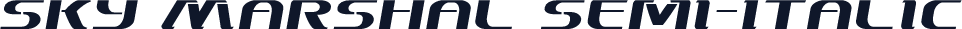 Sky Marshal Semi-Italic