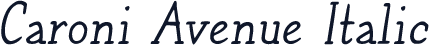 Caroni Avenue Italic