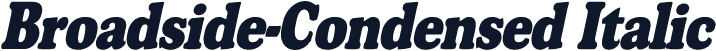 Broadside-Condensed Italic