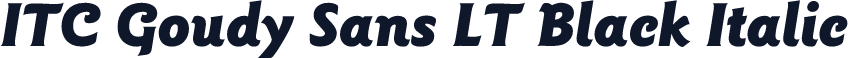 ITC Goudy Sans LT Black Italic