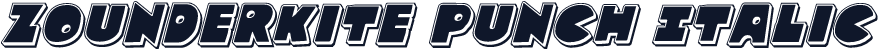 Zounderkite Punch Italic