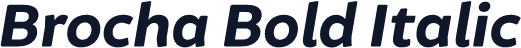 Brocha Bold Italic