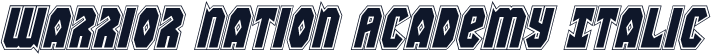 Warrior Nation Academy Italic
