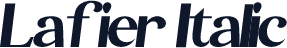 Lafier Italic