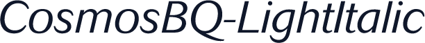 CosmosBQ-LightItalic