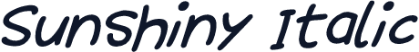 Sunshiny Italic
