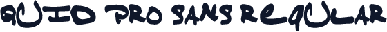 Quid Pro Sans Regular