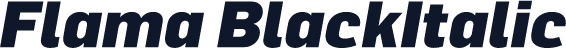 Flama BlackItalic