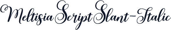 MeltisiaScriptSlant-Italic