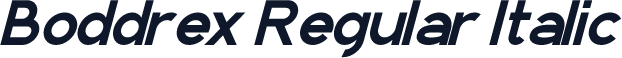 Boddrex Regular Italic