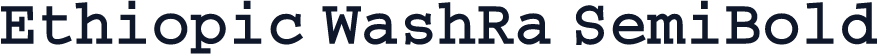 Ethiopic WashRa SemiBold