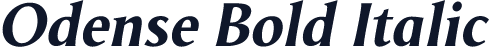 Odense Bold Italic