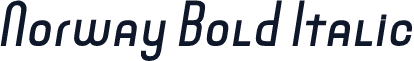 Norway Bold Italic