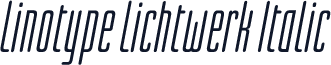 Linotype Lichtwerk Italic