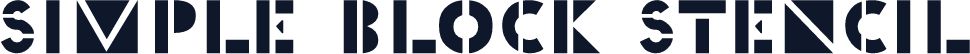 Simple Block Stencil