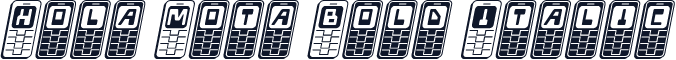 Hola Mota Bold Italic