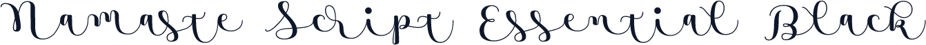Namaste Script Essential Black