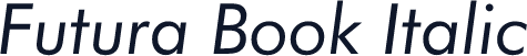 Futura Book Italic