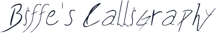 Biffe's Calligraphy