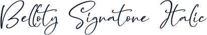 Belloty Signatone Italic