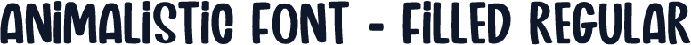 Animalistic Font - Filled Regular