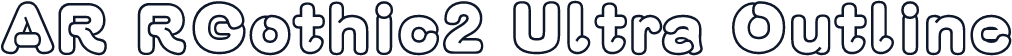 AR RGothic2 Ultra Outline