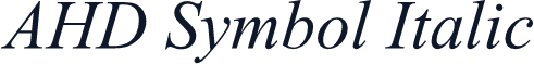 AHD Symbol Italic