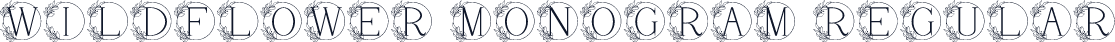Wildflower Monogram Regular