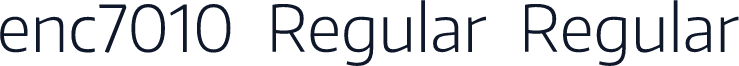 enc7010 Regular Regular