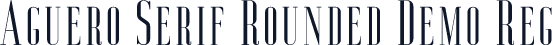 Aguero Serif Rounded Demo Reg