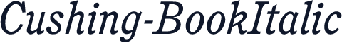 Cushing-BookItalic