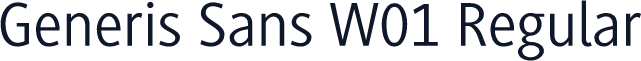 Generis Sans W01 Regular