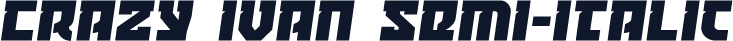 Crazy Ivan Semi-Italic