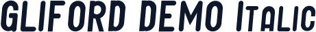 GLIFORD DEMO Italic