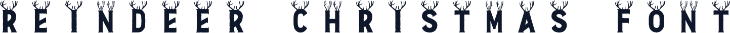 reindeer-christmas-font