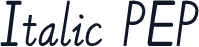 Italic PEP