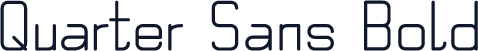 Quarter Sans Bold