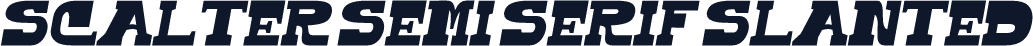 Scalter Semi Serif Slanted